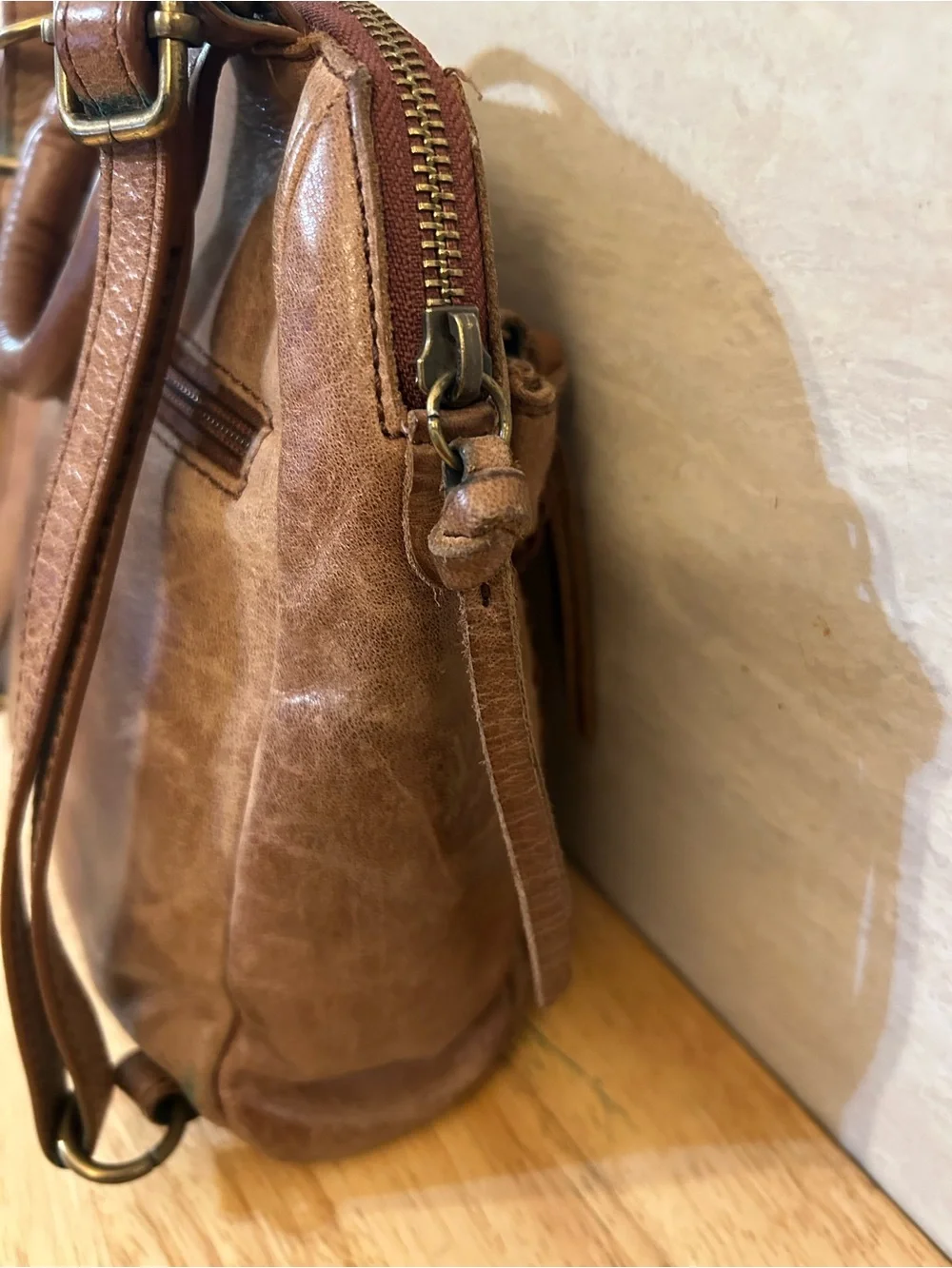 The Sak Loyola Leather Convertible Mini Backpack